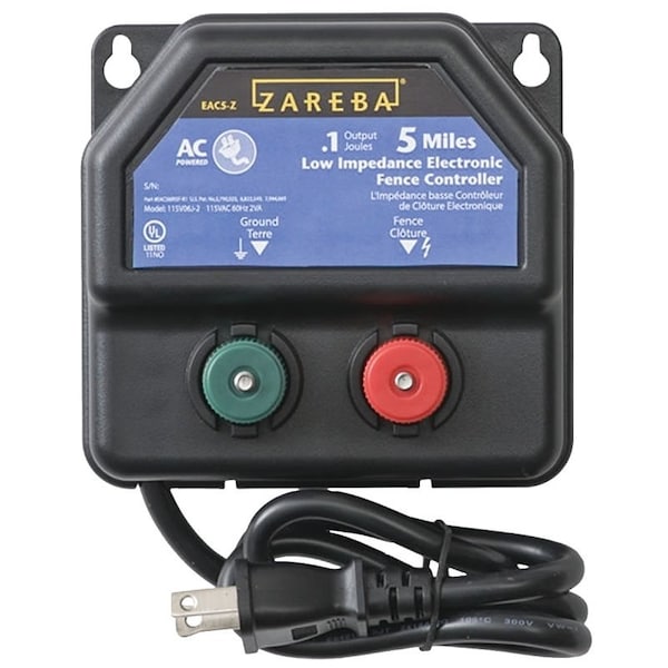 Zareba Electric Fence Charger, 0.1 J Output Energy, 110/120 V - EA5M-Z