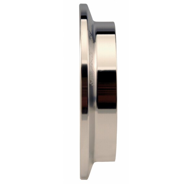 Conexiones sanitarias de grado alimenticio. Abrazadera de ferrule Tri-Clamp corta de .5 pulgadas en acero inoxidable 316L #7 - 14WMPS-.5-316L-7.