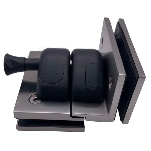 Richelieu 90 Degree Glass-to-Glass Magnetic Pool Gate Latch, Stainless Steel - PGLGG090170