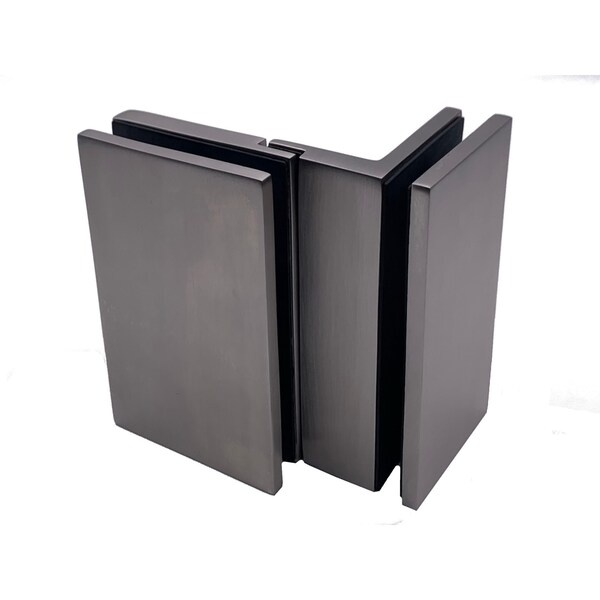 Richelieu 90 Degree Glass-to-Glass Magnetic Pool Gate Latch, Stainless Steel - PGLGG090170