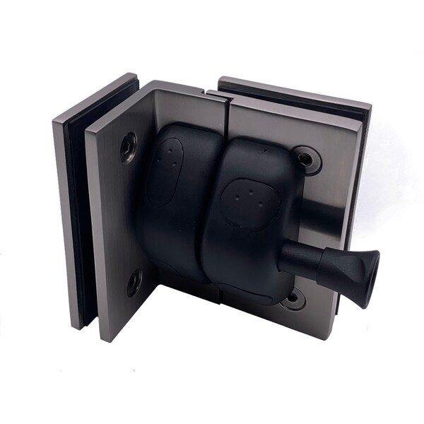 Richelieu 90 Degree Glass-to-Glass Magnetic Pool Gate Latch, Stainless Steel - PGLGG090170