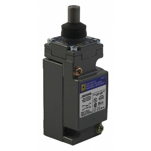 Interruptor de límite resistente Telemecanique Sensors, émbolo, 1NC/1NO, 10A @ 600V CA, Ubicación del actuador: Superior - 9007C54R