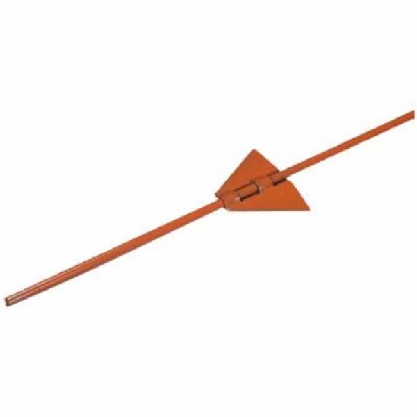 Grillgear 0.359 x 54 in. Steel Fence Post 2 Insulators - GR3236958