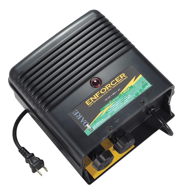 Worens Dare Enforcer Series 110 V Electric-Powered Fence Energizer 100 acre Black - DE400