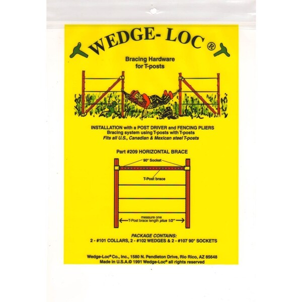 Wedge-Loc Wedge-Loc 2 in. H X 7.5 in. W Aluminum Horizontal Brace - 209