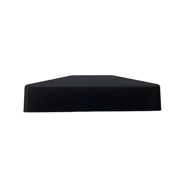 Nuvo Iron 6in. x 6in. Black Rigid Plastic Pyramid Post Cap - PCP27BLK