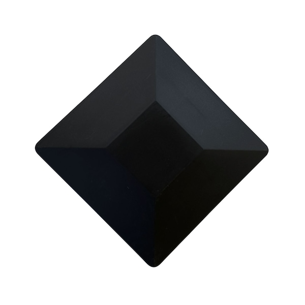 Nuvo Iron 6in. x 6in. Black Rigid Plastic Pyramid Post Cap - PCP27BLK