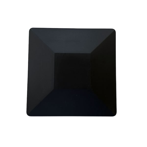Nuvo Iron 6in. x 6in. Black Rigid Plastic Pyramid Post Cap - PCP27BLK
