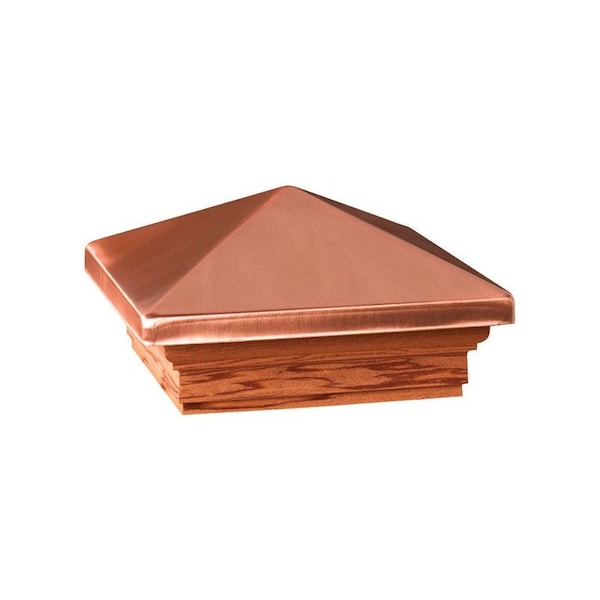 Deckorators Deckorators 3.5 in. H X 6 in. W Copper Wood Post Cap - 72219