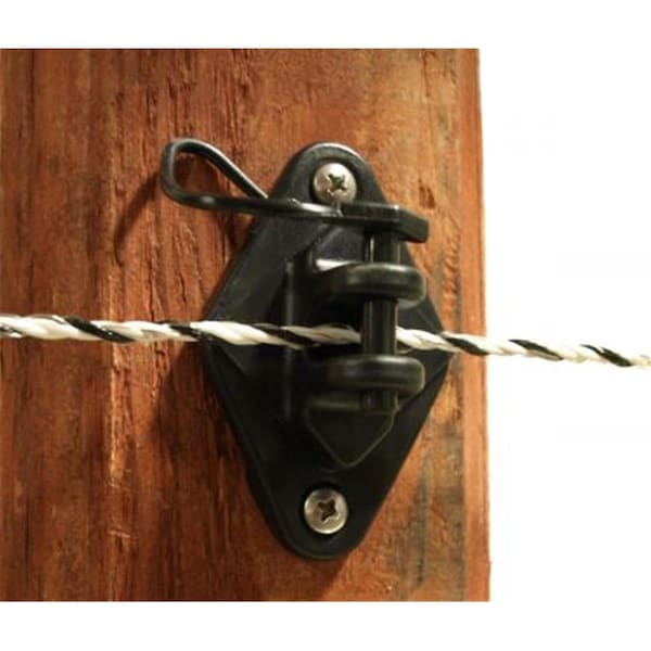 Petpride Pin-Lock Wood Post Insulator  Black, 25PK - PE887510