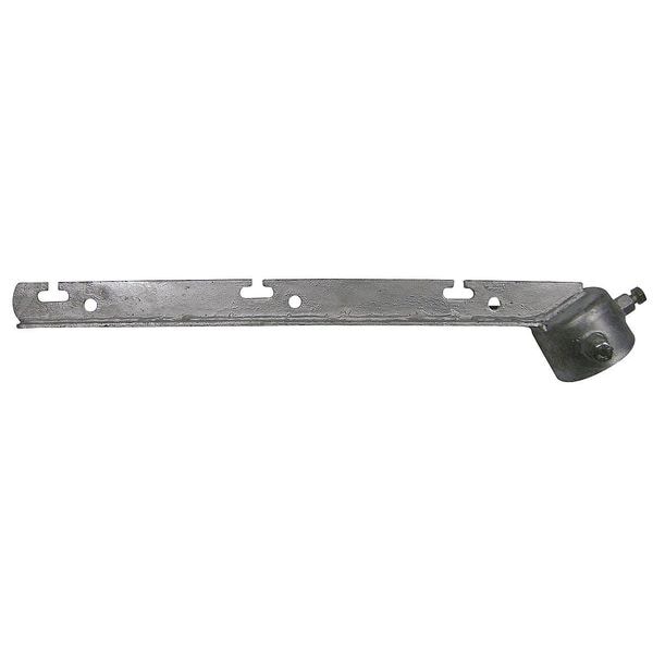 Zoro Select Barbed Wire ArmCorner, Steel, 2-3/8 In Dia - 4LVH7