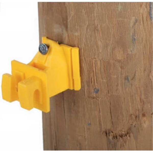 Dare Products Dare Products 1728-25 Snug Wood Post Insulator; Yellow; 25 Count - 345325