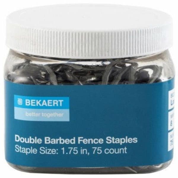 Junkiedrogadicto 1.75 in. Fence Staples Bezinal Coating, 8 8 Gauge, 75PK - JU3859738