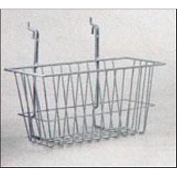 Rack Em Racks RackEm Racks 5081-W 12 in. H x 6 in. W x 6 in. D Wire Basket - White - 5081-W
