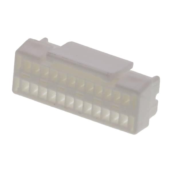 Conector de tablero Molex, 24 contactos, 2 hileras, hembra, paso de 0.049 pulgadas, terminal de engarce, bloqueo - 5041862400