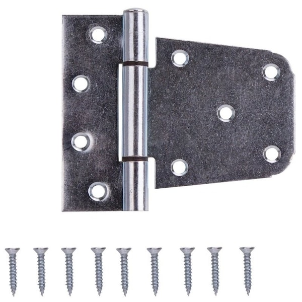 Prosource Gate Hinge, Steel, Zinc, Fixed Pin, 180 deg Range of Motion, 46 Pair lb - LR-181-PS