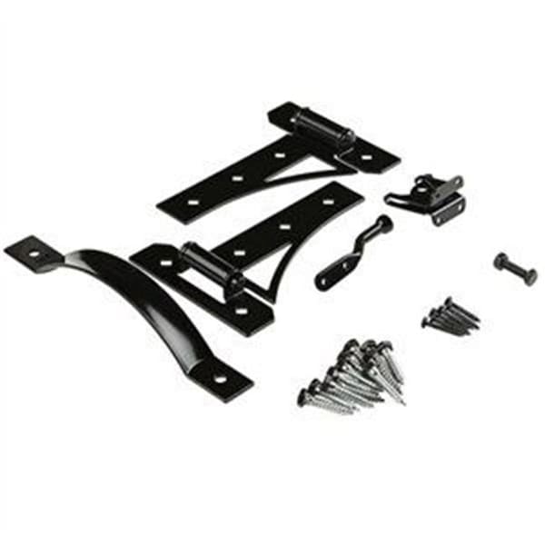 National Manufacturing & Spectrum Brands Hhi National Manufacturing & Spectrum Brands HHI 257819 V8430 Gate Suite Kit with Hinges; Black - 257819