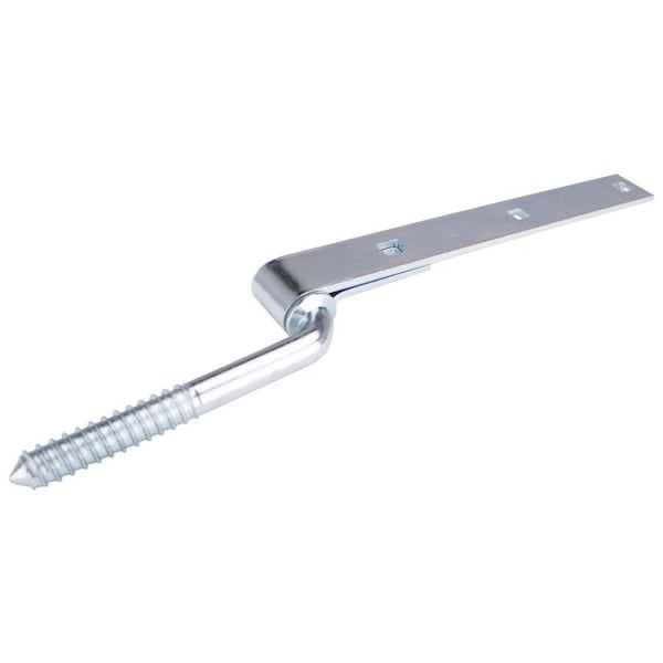Prosource Hook/Strap Hinge, 9-3/4 in W Frame Leaf, 1-1/4 in H Frame Leaf, 4 mm Thick Leaf, Steel, Zinc - LR-089PS
