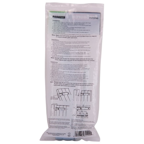 Prosource Hook/Strap Hinge, 5-3/4 in W Frame Leaf, 1-1/4 in H Frame Leaf, 4 mm Thick Leaf, Steel, Zinc - LR-087PS
