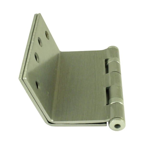 Richelieu 3 1/2-inch (89 mm) Left Side Ball Bearing Wrap-Around Swing Clear Hinge, Brushed Chrome - 64821BCSCBL