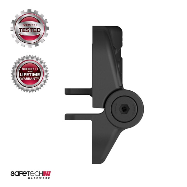Safetech Hardware Heavy Duty Self-Closing Vinyl Gate Hinges, Black - SHC-135