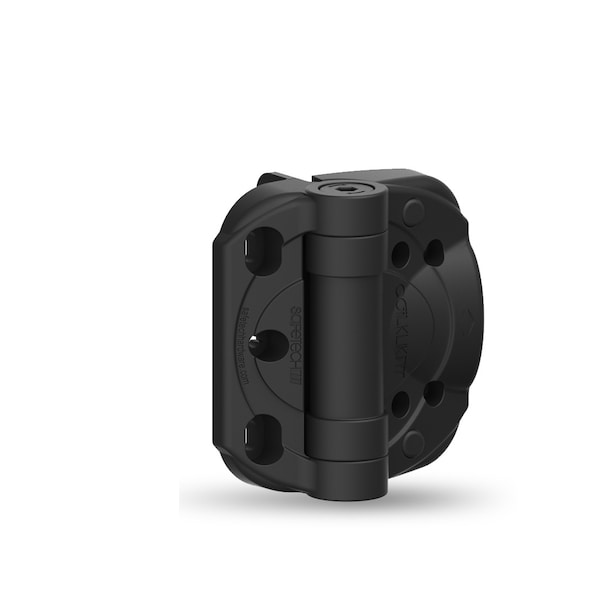 Safetech Hardware Heavy Duty Self-Closing Vinyl Gate Hinges, Black - SHC-135