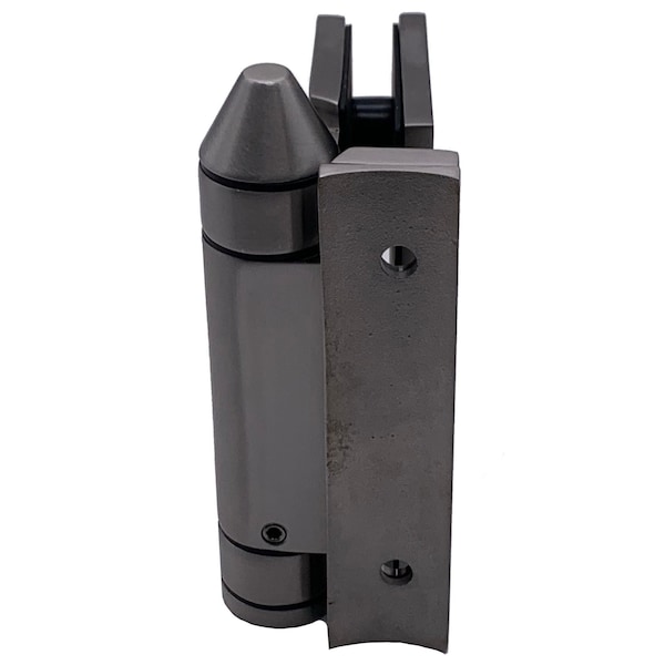 Richelieu 90Deg Wall-to-Glass/Post-to-Glass Mount Adjustable Spring-Loaded Pool Gate Hinge, Stainless Steel - PGHSQPG02170