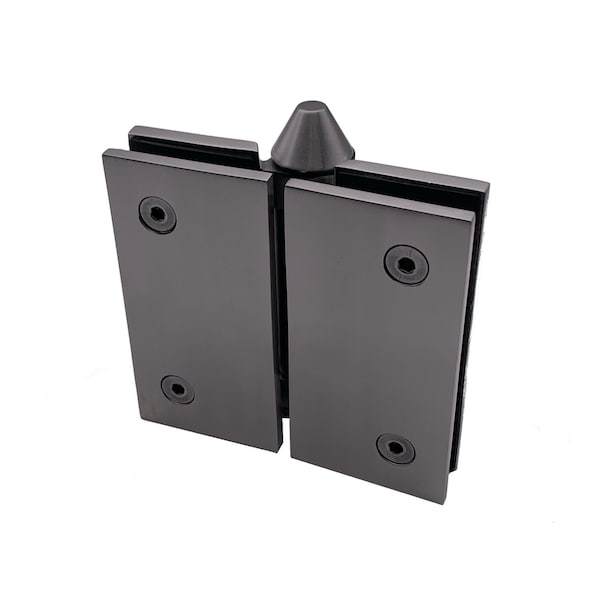 Richelieu 180 Degree Glass-to-Glass Mount Adjustable Spring-Loaded Pool Gate Hinge, Stainless Steel - PGHGG180170