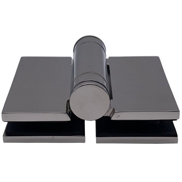 Richelieu 180 Degree Glass-to-Glass Mount Adjustable Spring-Loaded Pool Gate Hinge, Stainless Steel - PGHGG180170