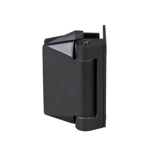 Cr Laurence Matte Black Wall Mount Polaris 125 Series Soft Close Gate Hinge, PR - P0L037125MBL