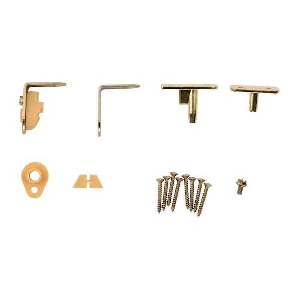 National Hardware National Hardware Swing N Stay Brass Cafe Door Hinge 1 pk - N173-823