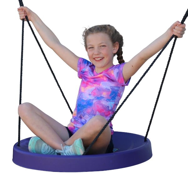 Plaza Air Riderz Saucer Swing, Purple - PL2616141
