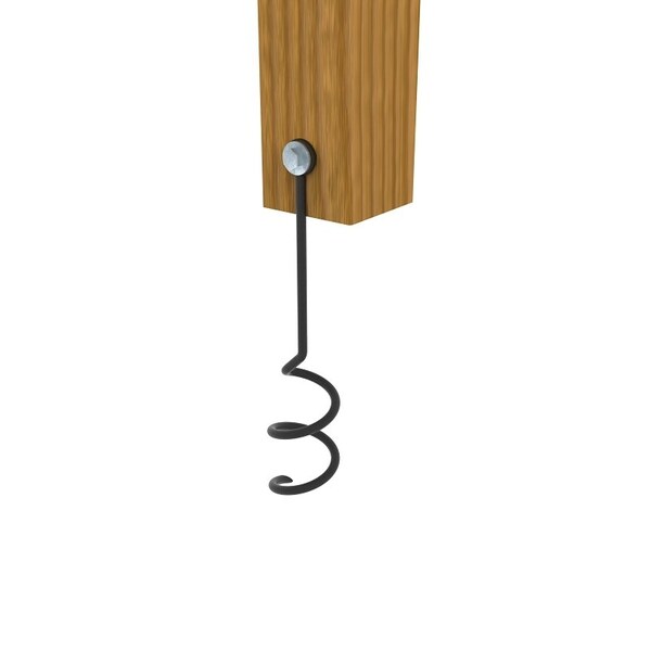 Playstar Playset Anchor, Black, For: Securing Playsets, Slides and Climbers - PS 7690