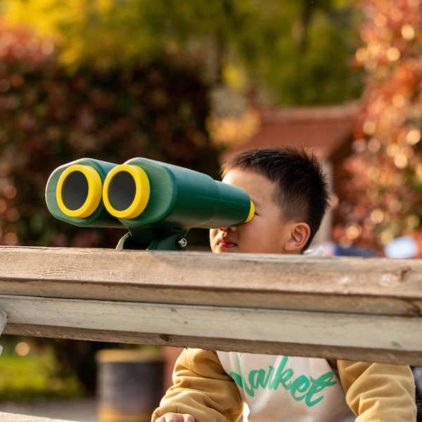 Playberg Plastic Outdoor Gym Playground Pirate Ship Double Telescope, Kids Toy Accessories Binocular - QI004566.GN