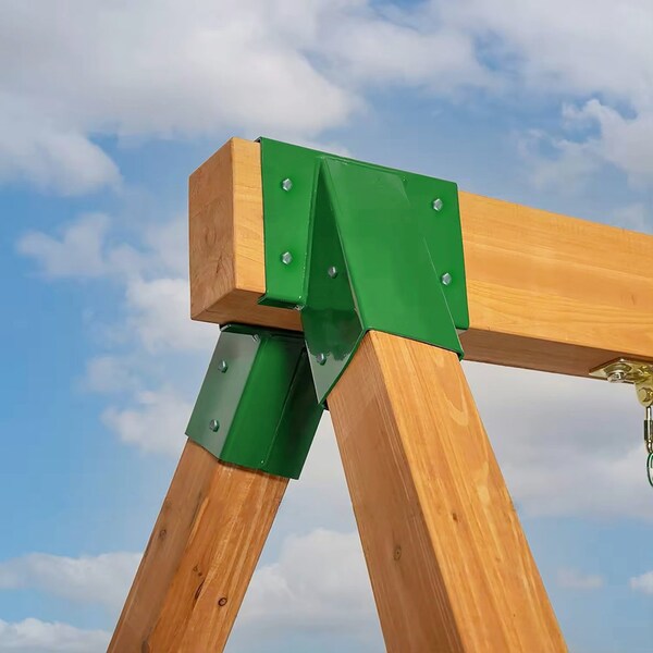 Playberg Easy Installation A-Frame Middle Swing Set Brackets for Outdoor Swing - Heavy Duty Steel Swing - QI004672.GN