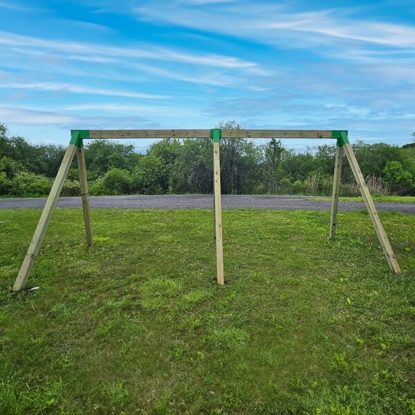 Playberg Easy Installation A-Frame Middle Swing Set Brackets for Outdoor Swing - Heavy Duty Steel Swing - QI004672.GN