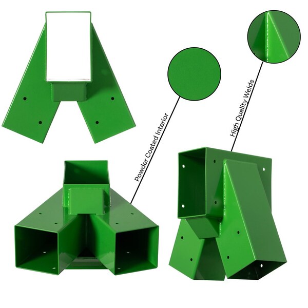 Playberg Easy Installation A-Frame Middle Swing Set Brackets for Outdoor Swing - Heavy Duty Steel Swing - QI004672.GN