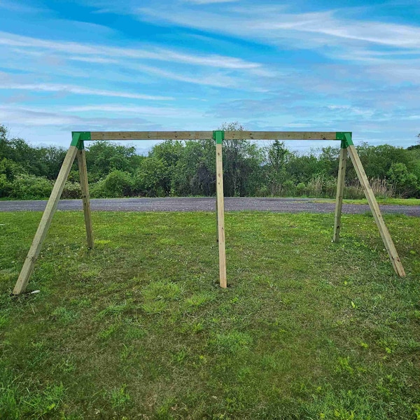 Playberg Easy Installation A-Frame Middle Swing Set Brackets for Outdoor Swing - Heavy Duty Steel Swing - QI004672.GN