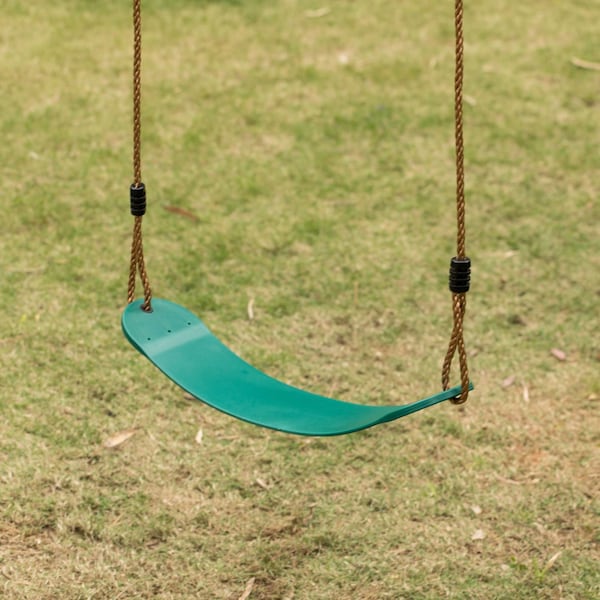 Playberg Outdoor Playground Kids Heavy Duty Swing Seat, EVA Belt Swing with Rope for All Ages - QI004076.RD.2