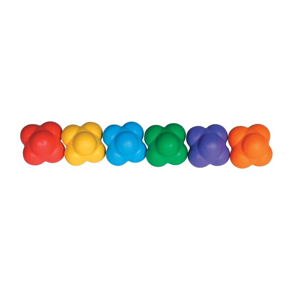 Sportime BALL REACT-2 BALL MULTI-COLOR SET OF 6 PK - RB252-6C