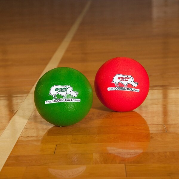 Champion Sports Dodge Ball Set, Low-Bounce, 6", 6/Set, Assorted - CSIRXD6SET