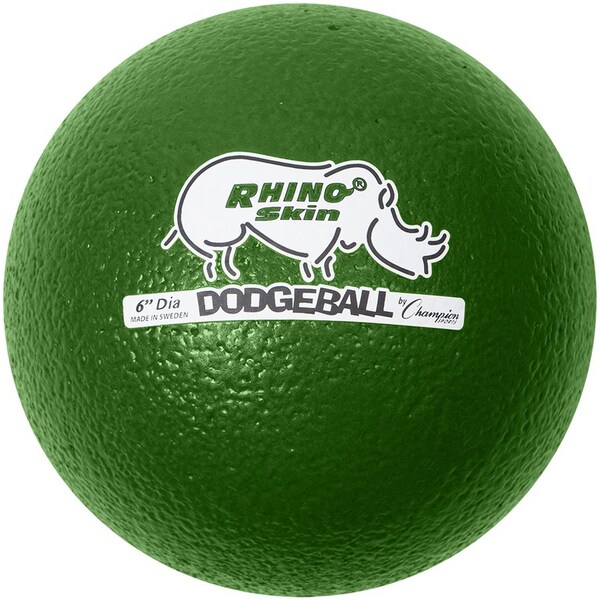 Champion Sports Dodge Ball Set, Low-Bounce, 6", 6/Set, Assorted - CSIRXD6SET