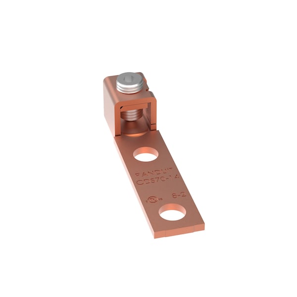 Panduit Copper Mechanical Lug, 2 Orificios, 1 Barril - CDS70-14-Q