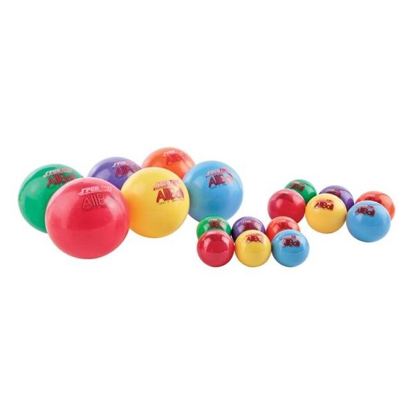 Balls R Us Balls R US 020502 Sportime 4 in. Multi-Purpose Inflatable All-Balls; Set of 6 - 20502