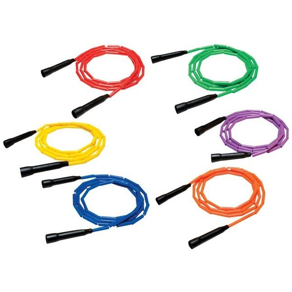 Sportime JUMPROPE GRADESTUFF SOLID COLOR LINK 7FT SET OF 6 PK - VSR-407PK6C