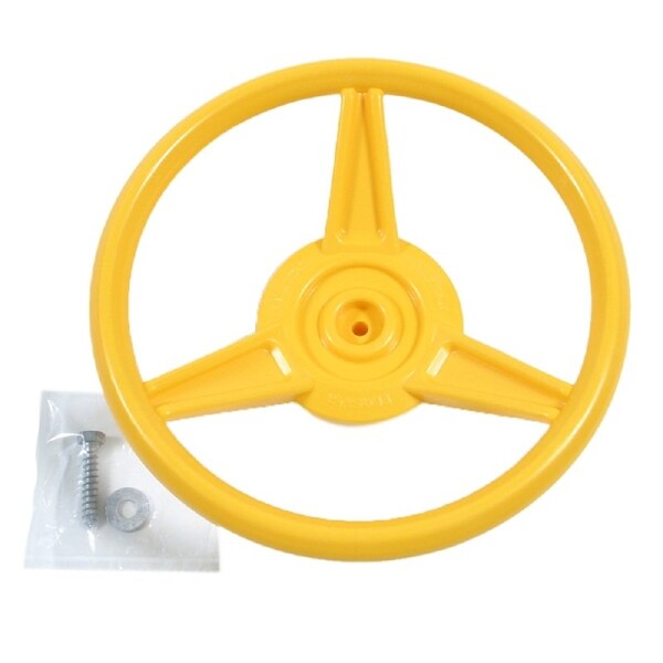 Playstar PLAYSTAR PS 7840 Steering Wheel, HDPE, Yellow - PS 7840
