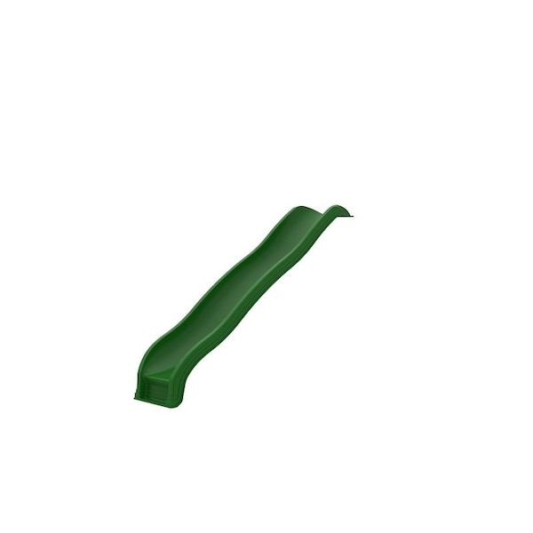 Playstar PS 8826 Giant Scoop Wave Slide, 8 ft L Slide, Open Slide, Straight Slide, HDPE, Green - PS8826/PS8816