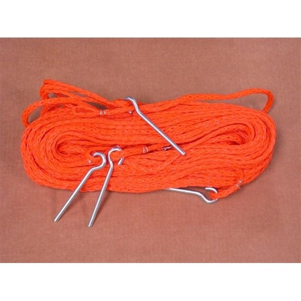 Home Court Home Court M8M25O 8 Meter Orange .25-inch rope Non-adjustable Grass Courtlines - M8M25O
