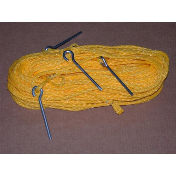 Home Court 8 Meter Yellow .25-inch rope Non-adjustable Grass Courtlines - M8M25Y
