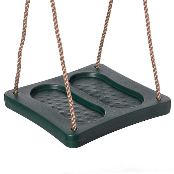 Playberg Adjustable Plastic Standing Swing, Outdoor Kids Playground Swing, Green - QI003584.GN